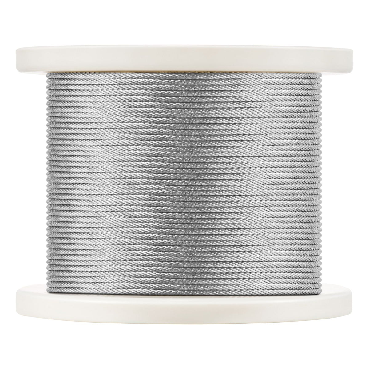 Wire Rope Kit, 3.18 mm 305 m 316 Stainless Steel Cable with Cutter and Gloves, 7.1KN Breaking Strength, 7x7 Strands Construction Marine Aircraft Grade for Handrail Stair Decking Fence Outdoors