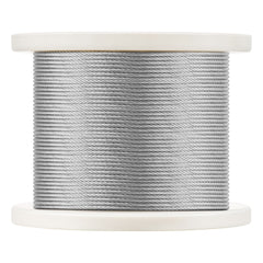 Wire Rope Kit, 3.18 mm 305 m 316 Stainless Steel Cable with Cutter and Gloves, 7.1KN Breaking Strength, 7x7 Strands Construction Marine Aircraft Grade for Handrail Stair Decking Fence Outdoors
