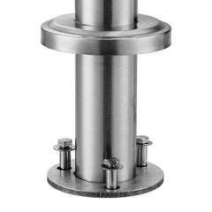 47.2in Handrails for Outdoor Steps 3 Crossbars Staircase for Porch Deck