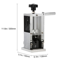 Manual Wire Stripping Machine, 0.06''-0.98'' Copper Stripper with Hand Crank or Drill Powered, Visible Stripping Depth Reference, Portable Aluminum Frame Wire Peeler for Scrap Copper Recycling