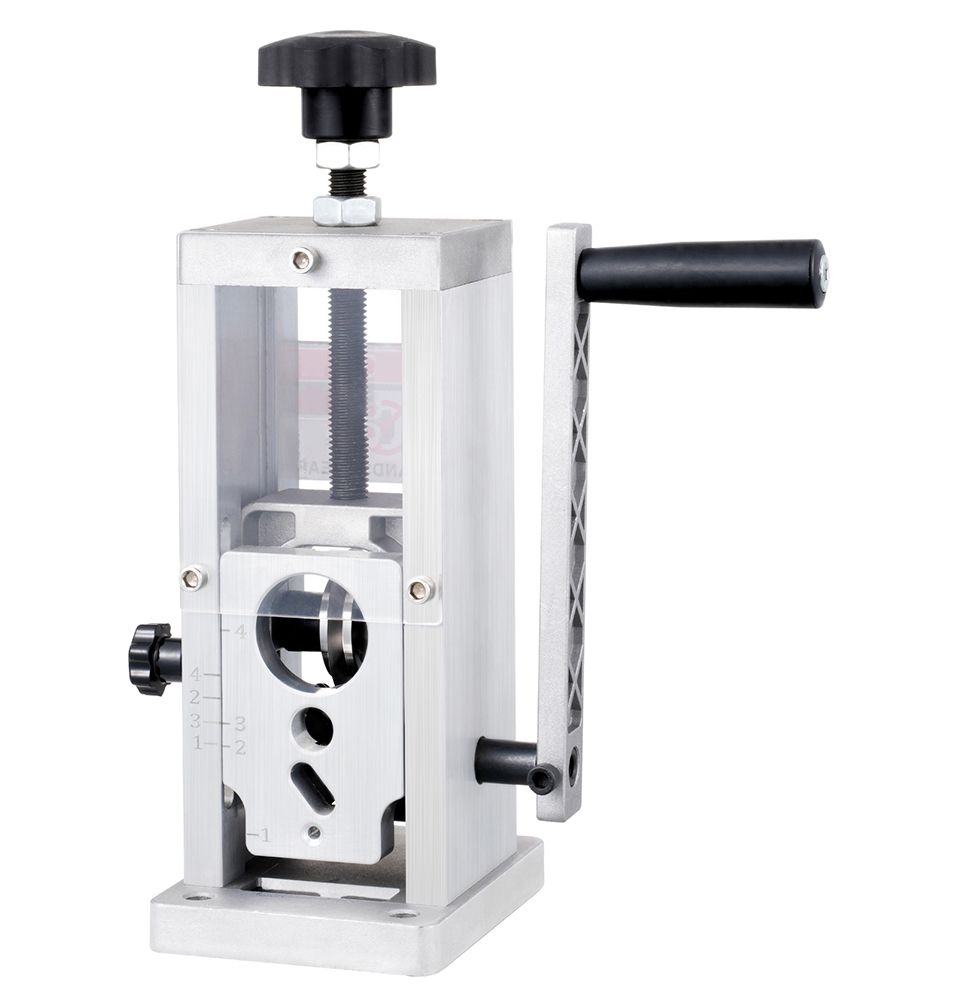 Manual Wire Stripping Machine, 0.06''-1.5'' Copper Stripper with Hand Crank or Drill Powered, Visible Stripping Depth Reference, Portable Aluminum Frame Wire Peeler for Scrap Copper Recycling