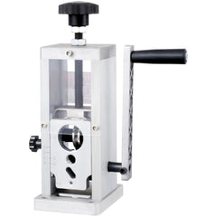 Manual Wire Stripping Machine, 0.06''-1.5'' Copper Stripper with Hand Crank or Drill Powered, Visible Stripping Depth Reference, Portable Aluminum Frame Wire Peeler for Scrap Copper Recycling