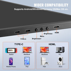 Laptop Screen Extender 14" HD 1080P Portable Monitor for 13"-17" Laptop