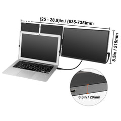 Laptop Screen Extender 14in HD 1080P Portable Monitor for 13"-17" Laptop