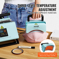 2 in 1 Tumbler and Hat Heat Press Machine Heat Machine for Caps Hats Mugs