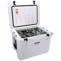 Insulated Portable Cooler, 65 qt, Holds 65 Cans, Ice Retention Hard Cooler with Heavy Duty Handle, Ice Chest Lunch Box for Camping, Beach, Picnic, Travel, Outdoor, Keeps Ice for up to 6 Days