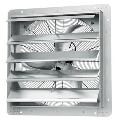 Shutter Exhaust Fan, 610 mm High-speed 1400RPM 2892 CFM, Aluminum Wall Mount Attic Fan with AC-motor, Ventilation and Cooling for Greenhouses, Garages, Sheds, Shops