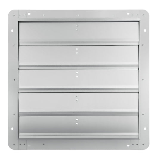 Shutter Exhaust Fan, 610 mm High-speed 1400RPM 2892 CFM, Aluminum Wall Mount Attic Fan with AC-motor, Ventilation and Cooling for Greenhouses, Garages, Sheds, Shops