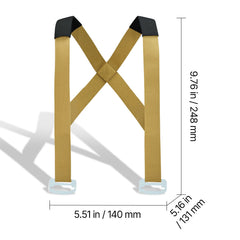 Moving Straps, Supports up to 453.6 kg, 2-Person Lifting and Moving System with 2 Harness Straps & 2 Load-bearing Straps, Adjustable Lifting Shoulder Straps Move Furniture Appliances Mattresses