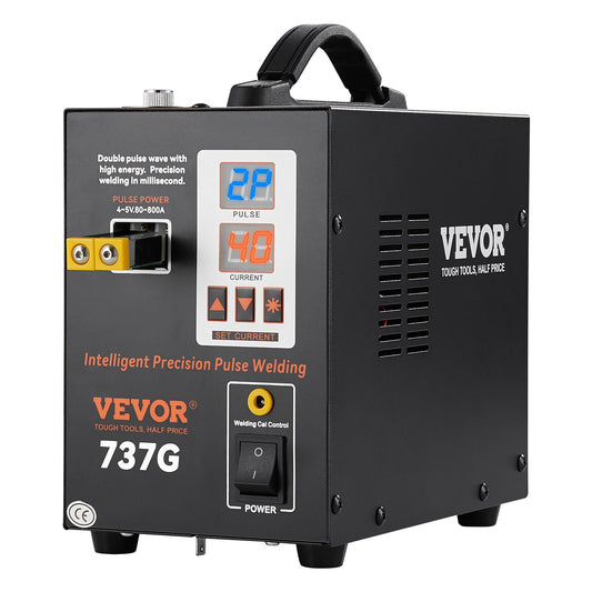 Spot Welder, 737G Pulse Spot Welder, Portable High-Power Welding Machine Soldering Station with 2 Welding Modes and LED Lighting for 0.12mm Pure Nickel