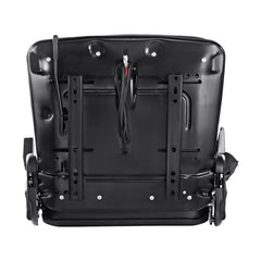 Universal Forklift Seat, Fold Down Tractor Seat with Adjustable Angle Back, Micro Switch and Retractable Seatbelt, 16-34 cm Slot Forklift Seat for Tractor Loader Excavator