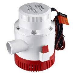Bilge Pump, 3000GPH Automatic Submersible Boat Bilge Water Pump with Float Switch, 40 mm Outlet Diameter, Small Boat Bilge Pump, Marine Electric Bilge Pump for Boats, Ponds, Pools, Basements