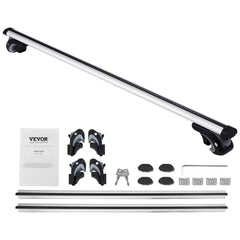 Roof Rack Cross Bars, Aluminum Roof Rack Crossbars, Fit Raised Side Rail with Gap, 90 kg Load Capacity, Adjustable Crossbars with Locks, for SUVs, Sedans, and Vans