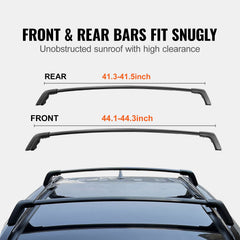 Roof Rack Cross Bars, Compatible with Toyota RAV4 2020-2023, 160lbs Load Capacity, Aluminum Anti-Rust Crossbars with Locks, Rooftop Cargo Bag Luggage Carrier (Not Fit for Adventure/TRD Off-Road)