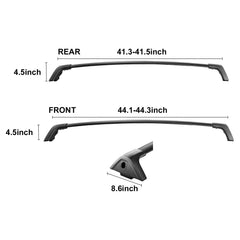 Roof Rack Cross Bars, Compatible with Toyota RAV4 2020-2023, 160lbs Load Capacity, Aluminum Anti-Rust Crossbars with Locks, Rooftop Cargo Bag Luggage Carrier (Not Fit for Adventure/TRD Off-Road)