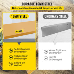 Bucket Cutting Edge, 213x10x1.3 Bucket Edge, Weld-on and Bolt-on Advanced Cutting Edge, 16Mn Carbon-manganese Steel Loader Cutting Edge, Skid Steer Cutting Edge with Paint for Excavator and Load