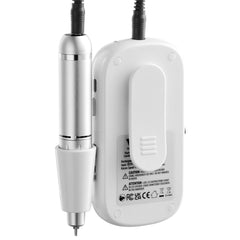 Electric Rechargeable Nail Drill, 35,000RPM Portable Cordless Nail E File Machine, LCD-Display Acrylic Gel Grinder Tool with 6 Bits and 50PCS Sanding Bands for Manicure Pedicure Carve Polish