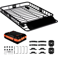 Roof Rack Cargo Basket 200 LBS 51"x36"x5" for SUV Truck with Luggage Bag