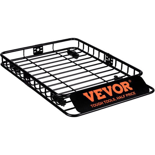 Roof Rack Cargo Basket 200 LBS 51"x36"x5" for SUV Truck with Luggage Bag