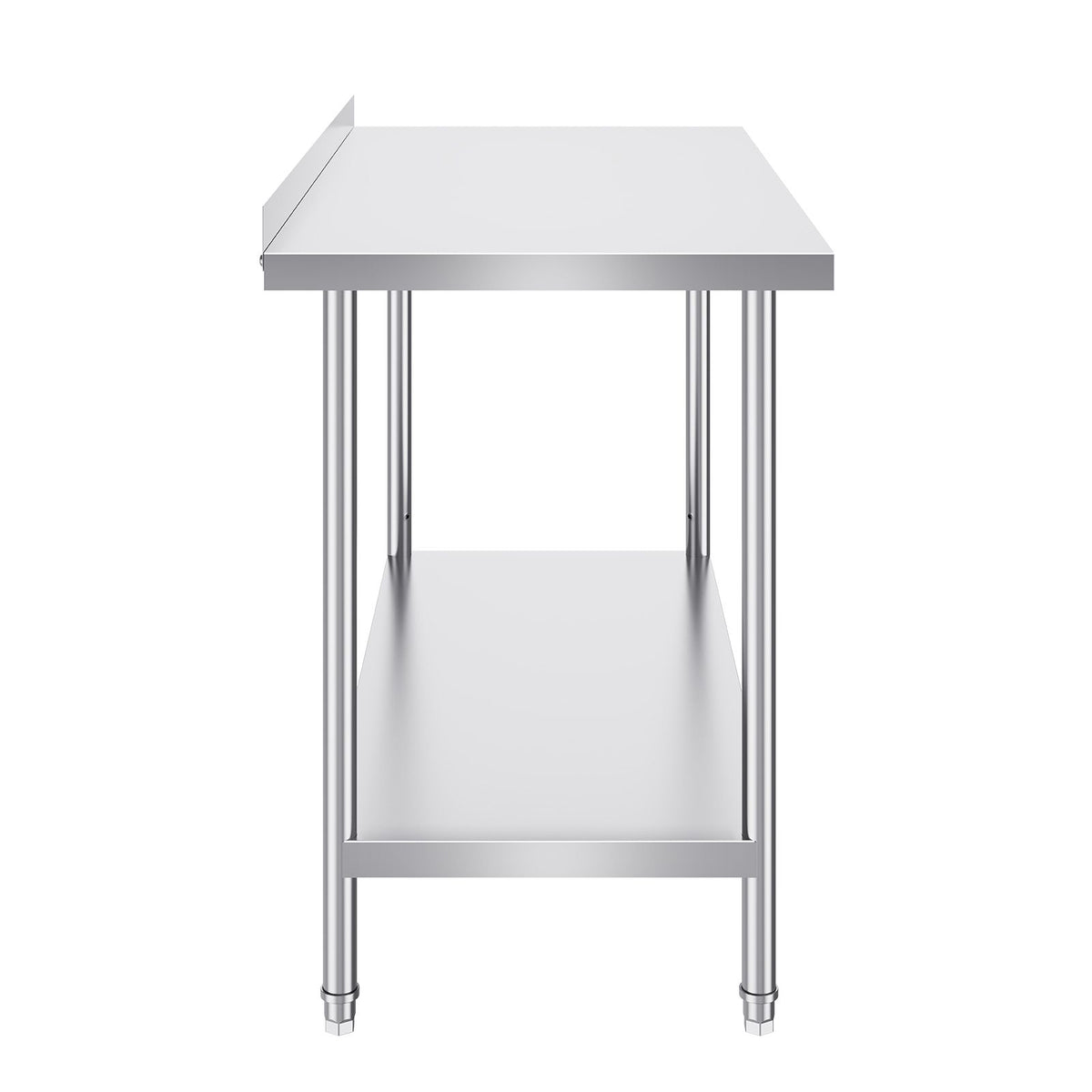 24 x 48 x 36 Inch Stainless Steel Work Table, Commercial Food Prep Worktable Heavy Duty Prep Worktable, Metal Work Table with Adjustable Height for Restaurant, Home and Hotel