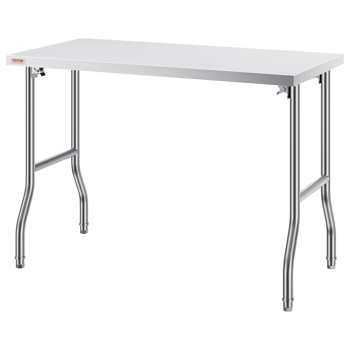 Stainless Steel Kitchen Bench Folding Commercial Prep Table 1220x610 mm