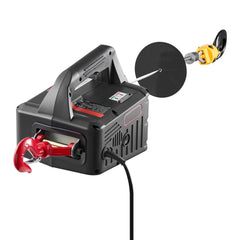 2-in-1 Electric Hoist Winch, 500 kg Capacity, 1500W Portable Power Winch Crane, 7.6 m Lifting Height, 5 m/min with Manual and Wireless Remote Control for Factory, Warehouss, Garage