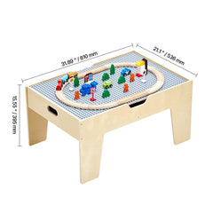 Multi-Purpose Activity Play Table 290 Building Bricks & 30 PCS Accessories
