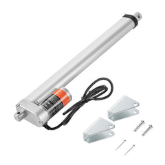 Linear Actuator 12V, 12 Inch High Speed 0.55"/s Linear Actuator, 220lbs/1000N Linear Motion Actuator with Mounting Bracket and IP54 Protection