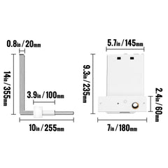 DIY Murphy Bed Springs Mechanism Hardware Kit Horizontal for Twin Size Bed