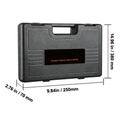 3/8" Drive Impact Socket Set, 48 Piece Socket Set SAE （5/16" -3/4"） & Metric （8-22mm）6 Point Cr-V Drive Extension Bar Universal Joint & Power Drill Adapter Includes Storage Case