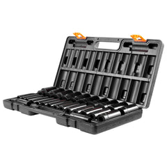 Impact Sockets Set 1/2 Inch Drive 26 PCS Metric 10mm - 36mm Deep 6-Point Set