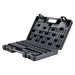 1/2" Drive Deep Impact Socket Set, 34pcs Socket Set Metric （8-36mm） 6 Point Cr-MO Alloy Steel for Auto Repair, Rugged Construction, Includes Heavy Duty Storage Case