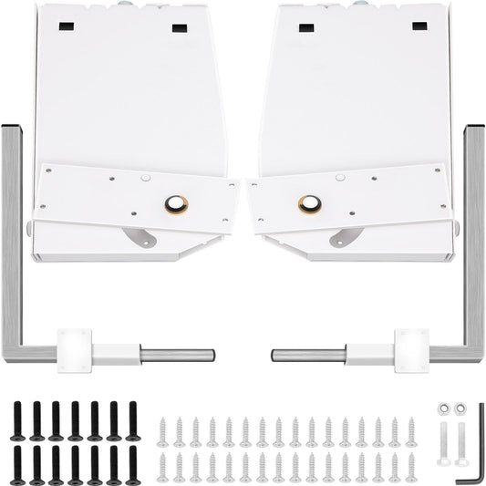 Murphy Mounting Wall Springs Mechanism, Heavy Duty Support Hardware DIY Kit, Bed Springs Mechanism Ideal for King Queen Bed (Vertical), White