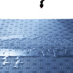 Garage Tiles Interlocking, 305 x 305 x 13.4 mm 50 Pack Garage Floor Covering Tiles, Non-Slip Double-Sided Texture Garage Flooring Tiles, for Garages, Basements, Repair Shops, Blue