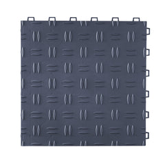 Garage Tiles Interlocking, 12 x 12 x 0.53 inch 50 Pack Garage Floor Covering Tiles, Non-Slip Double-Sided Texture Garage Flooring Tiles, for Garages, Basements, Repair Shops, Graphite Gray