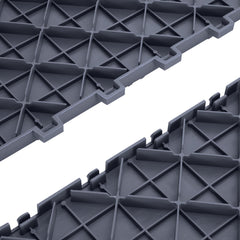 Garage Tiles Interlocking, 12 x 12 x 0.53 inch 50 Pack Garage Floor Covering Tiles, Non-Slip Double-Sided Texture Garage Flooring Tiles, for Garages, Basements, Repair Shops, Graphite Gray