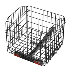Scooter Rear Basket, Folding Metal Wire Basket, Heavy Duty & Spacious Cargo Basket, Works with 1-inch Receiver, Compatible with Most Golden, Drive & Pride Mobility Scooter
