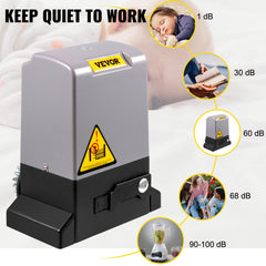 Sliding Gate Opener Automatic Sliding Gate 1800 KG 4 Remote & APP Control