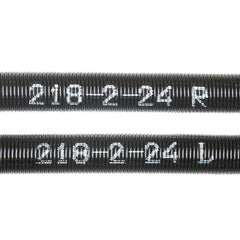 Garage Door Torsion Springs, Pair of 5.54 x 50.8 x 610 mm, 16000 Cycles, Garage Door Springs with Non-Slip Winding Bars, Gloves and Mounting Wrench, Electrophoresis Coated for Replacement