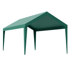 Carport Replacement Canopy, 6 x 3 m Potable Garage Tent Top Tarp, UV-Resistant & Waterproof Car Shelter Tarp, Heavy Duty Car Port Cover with Ball Buggees, Dark Green, Frame Not Included