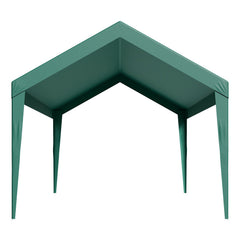 Carport Replacement Canopy, 6 x 3 m Potable Garage Tent Top Tarp, UV-Resistant & Waterproof Car Shelter Tarp, Heavy Duty Car Port Cover with Ball Buggees, Dark Green, Frame Not Included