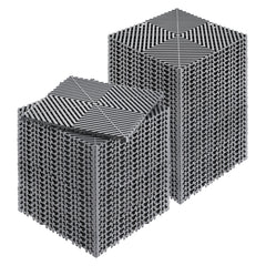 Interlocking Drainage Mat, 31 x 31 cm Modular Interlocking Cushion, 50 Pcs Splicing Drainage Mats, Non-Slip Gray PP Drainage Floor Tile and Shower Mat, for Garage, Garden, Kitchen & Outdoor