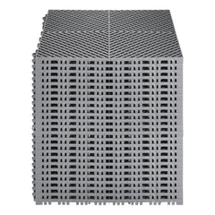 Interlocking Drainage Mat, 41.5 x 41.5 cm Modular Interlocking Cushion, 24 Pcs Splicing Drainage Mats, PP Non-Slip Drainage Floor Tile and Shower Mat, for Garage, Garden, Kitchen & Outdoor
