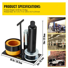 Carrier & Pinion Bearing Puller, Compatible with Dana 30, 40, 60, 70, Ford 9\" Bearings, Pinion Puller Tool with 2 Clamshells, 45# Steel Clamshell Carrier Bearing Puller for Auto Repair