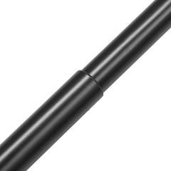 Double Rod Curtain Rods, 36-72 inches(3-6ft) Adjustable Length, Black Double Curtain Rods with Round Finials, 1" and 3/4" Diameter, Double Window Drapery Rod for Sheer and Blackout Curtains