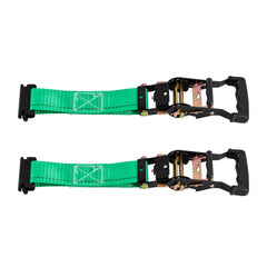 Wheel Chock Tie-Down Kit, Chock-Style Trailer Tie Down Strap, Car Tie Down Kit with Buckle, Break Strength 1986.73 kg & Working Load 662 kg Motorcycle Tie-Down System for ATVs, UTVs & Trailers