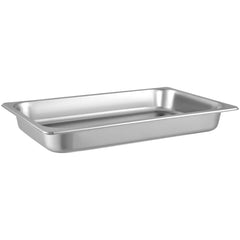 Hotel Pans Full Size 2.5 Inch Deep, Steam Table Pan 6 Pack , 22 Gauge/0.8mm Thick Stainless Steel Hotel Pan Anti Jam Steam Table Pan