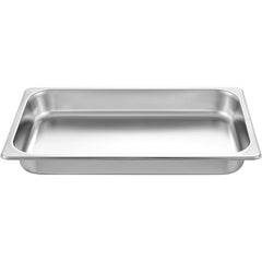 Hotel Pans Full Size 2.5 Inch Deep, Steam Table Pan 6 Pack , 22 Gauge/0.8mm Thick Stainless Steel Hotel Pan Anti Jam Steam Table Pan