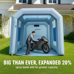Inflatable Spray Booth Car Paint Tent 13x10x9ft Filter System Blower 950W