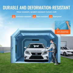 Inflatable Paint Booth 23x13.1x9ft Inflatable Spray Booth 750W+480W Blower